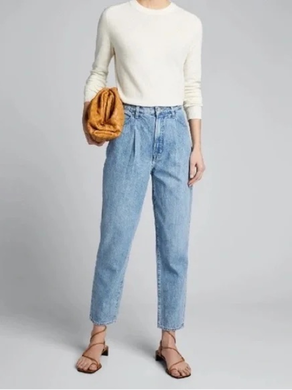 J Brand “Pleated Peg” Tapered Jeans Size 24 NWOT